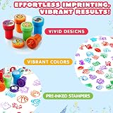 JOYIN 50 Assorted Self-Ink Stamps Kids Zoo Holiday Party Favors School Prizes view 5