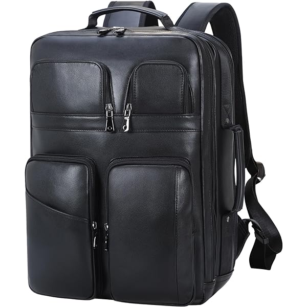 Amazon.com: Taertii Leather Backpack For 17.3