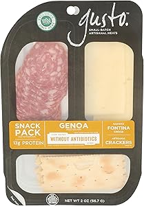 Gusto Genoa Salami Fontina Cracker Snack, 2 OZ