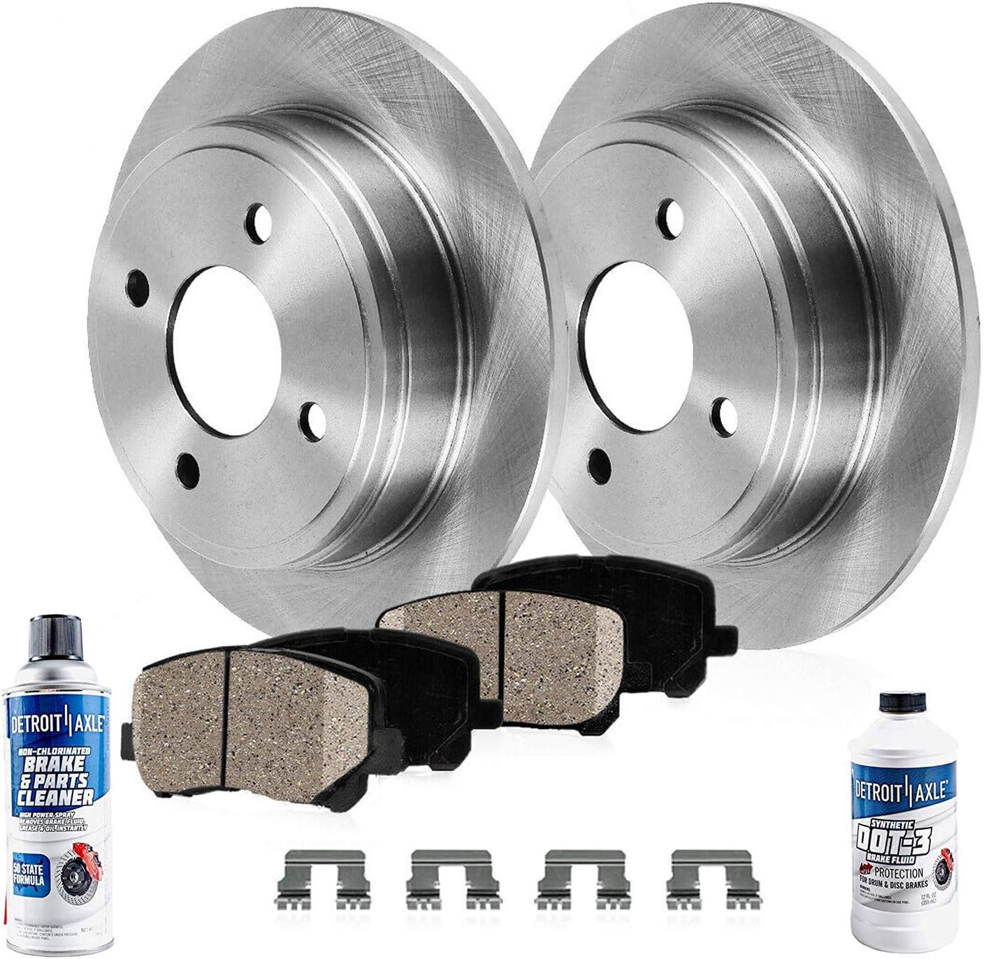 Amazon Com Detroit Axle Rear Disc Brake Kit Rotors W Ceramic Pads W Hardware Cleaner For 1990 2001 Acura Integra Non Type R 1992 1995 Honda Civic Hatchback Sedan 99 00 Civic Si Coupe Automotive