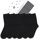 Silky Toes Womens Soft Bamboo Rayon Crew Socks Dress Seamless Toe Thin Socks 3-6 Pairs
