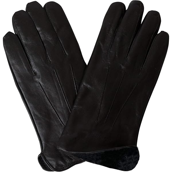 Milwaukee Herren Lederhandschuhe Mit Thermofutter – Full-Finger, Schwarz, Aus Anilinleder, SH734