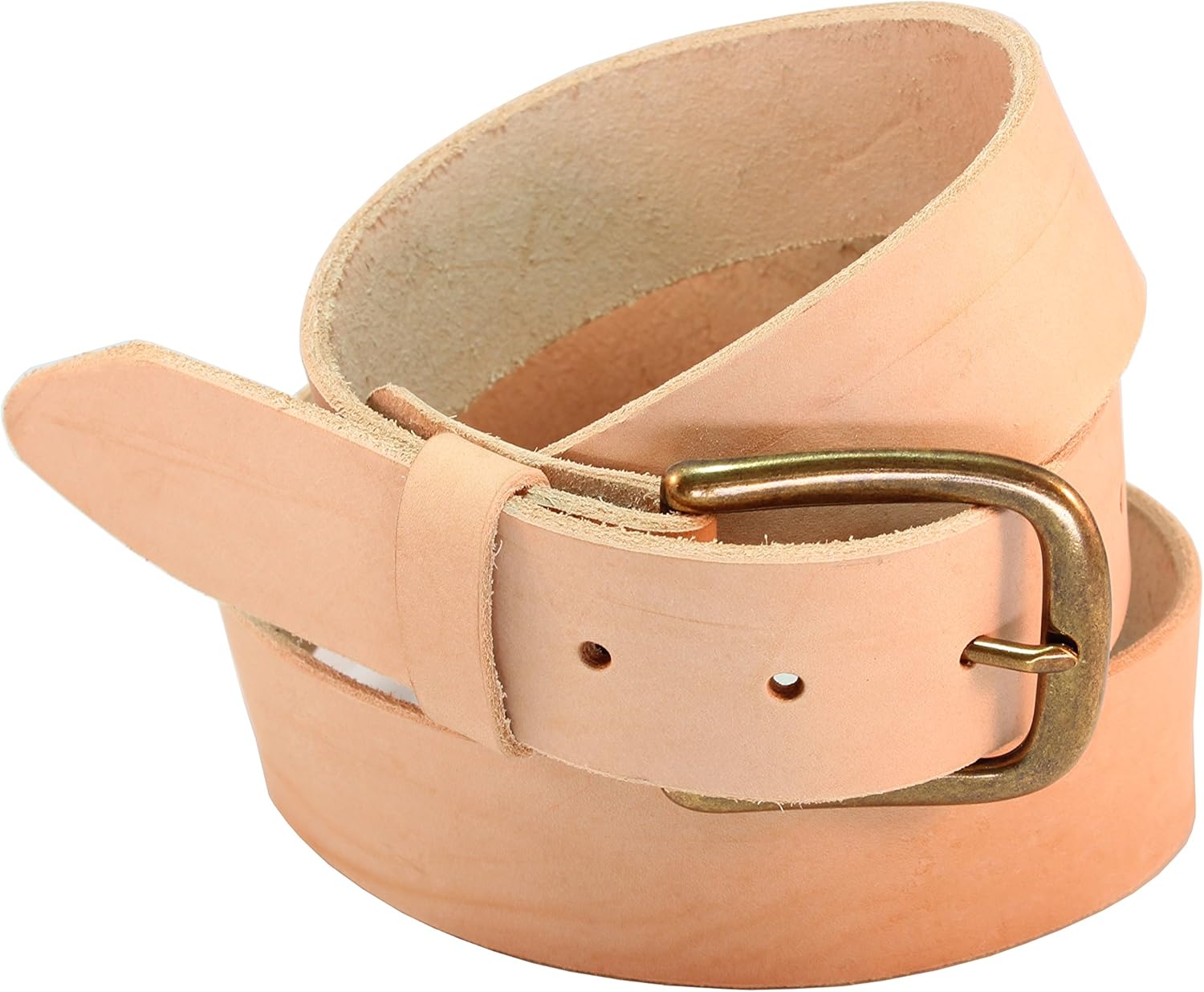 Ivan Men's Full Grain Leather Belt 1.5 Inch (38MM) Wide with Antique