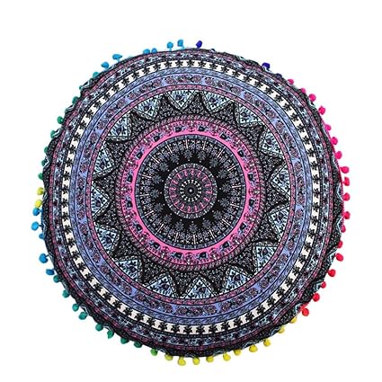 Amazon Com Hot Sale Indian Large Round Floor Pillow Case