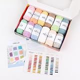 Hello Yarn Hello 100 Percent Cotton Yarn Pack Pastel 12 Balls 25g 62.5m each view 3