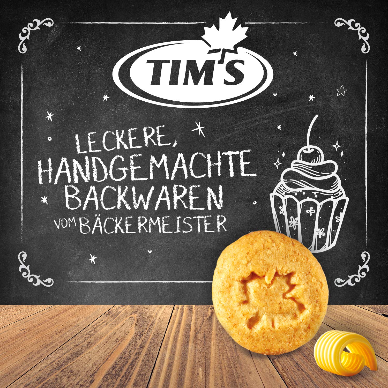 Tims Feines Bio Shortbread Natur 165 g I Original Kanadische Butterkekse I Buttriges, süßes Dinkel-Mürbteig-Gebäck ohne Konservierungsstoffe I Traditionelle kanadische Backwaren Made in Germany 2