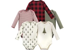 Touched by Nature Unisex Baby Organic Cotton Long-Sleeve Bodysuits