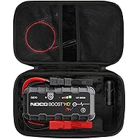 Gleegi EVA Jump Starter Case Compatible with NOCO Boost HD GB70/Boost X GBX75 UltraSafe Car Battery Jump Starter, Portable Ca