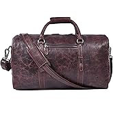 Leather Duffel Bag for Men & Women Travel, Weekend, Overnight, Gym Bag