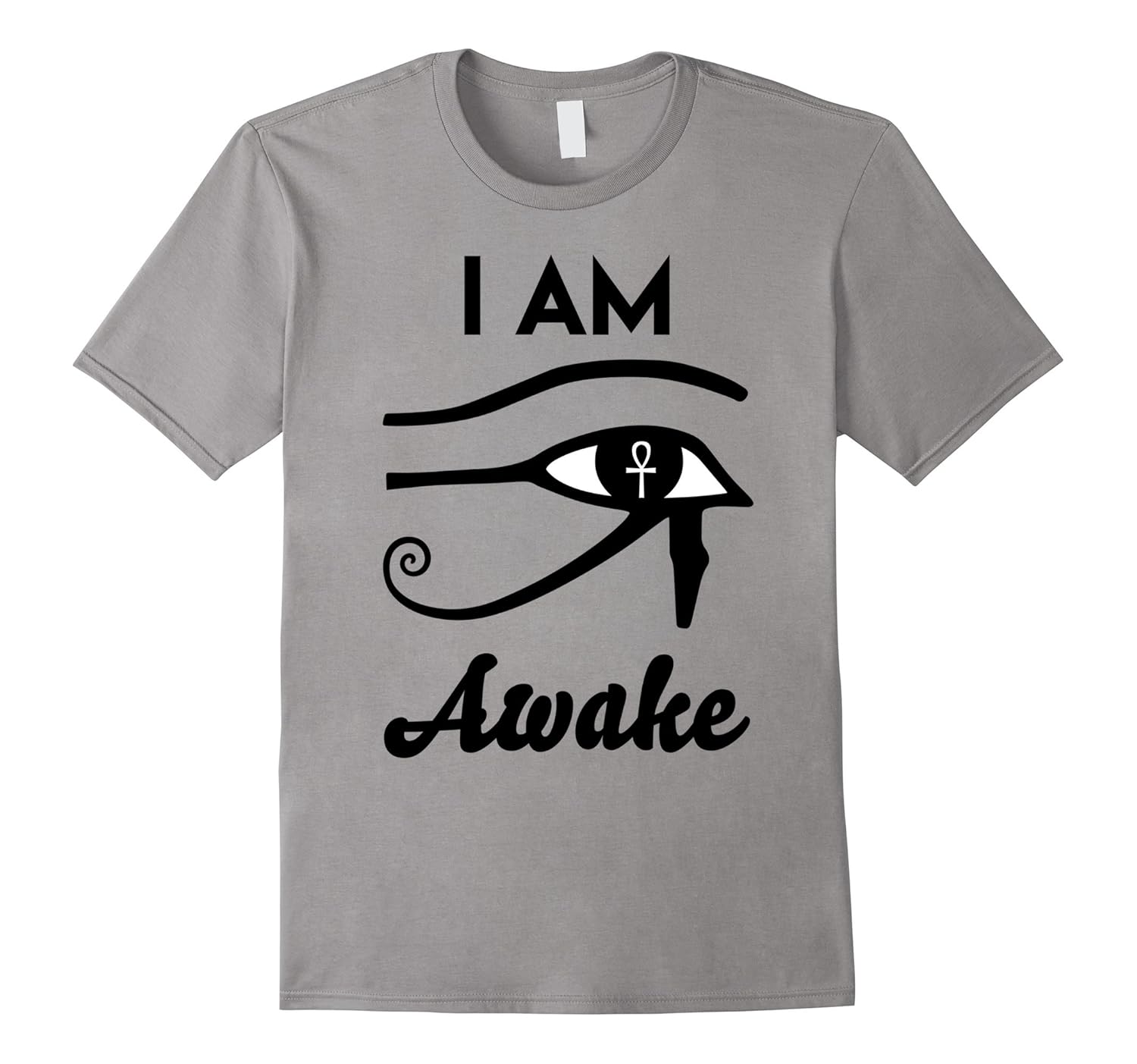 Eye Of Horus I AM AWAKE TShirt Hashtag Woke AF Third eye Tee-Rose