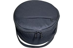 UK EMPIRE GROUP Masonic Fatigue Cap Case, Black Lightweight Soft Fabric Water Ressistance | Navy, Airforce, and Military Peak Hats Pouch Bag