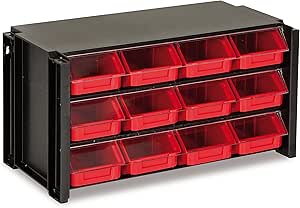 Tayg - Estante con clasificador apilable plástico 12 cajones: Amazon.es