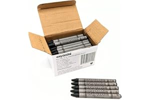 Craytastic! Bulk Wrapped Crayons Box of 52 (Black) for Crafting, Parties, Kids - Paper Wrapped - Safety Tested Compliant with ASTM D-4236