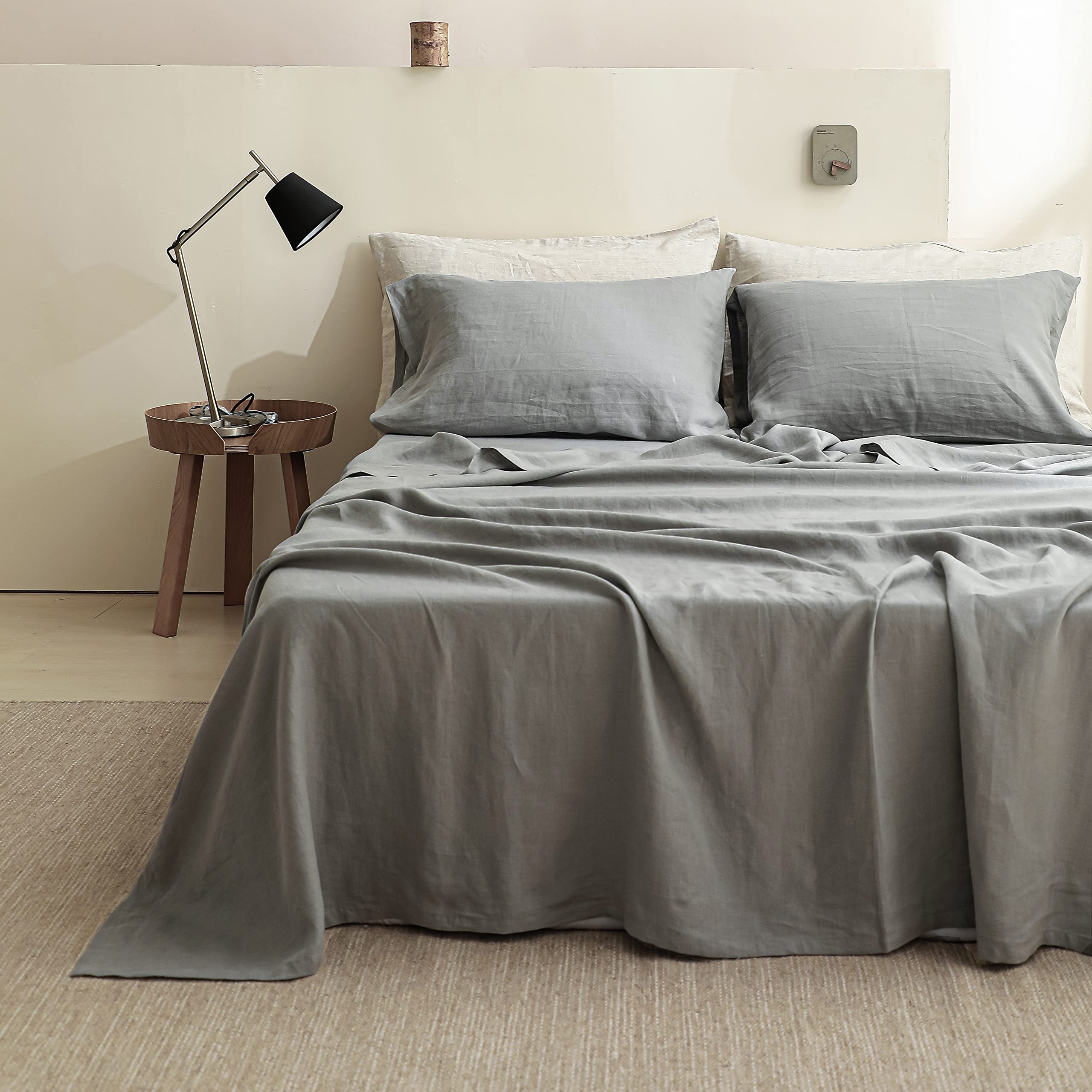 Simple&Opulence 100% Linen Sheet Set 4pcs Basic