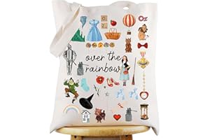 WZMPA Dorothy Gale Tote Bag Scarecrow ＆Tin Man Fans Gift Over The Rainbow Dorothy Shoulder Bag Cowardly Lion Merchandise