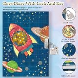 GINMLYDA Secret Diary with Lock for Boys 7x5.25 Inch 160 Lined Pages view 3