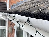 HowseHold 20 Gutter Brush Leaf Guard Mesh Clips Christmas Light Hanger UPVC view 5