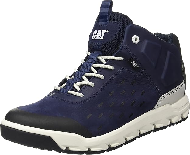 Cat Footwear Men's Parched GoreTex HiTop Sneakers, Blue Blue Depths