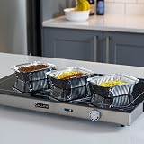 Callow Retail Electric Plate Warmer Tray 56cm Food Heater Adjustable Temp Glass view 5