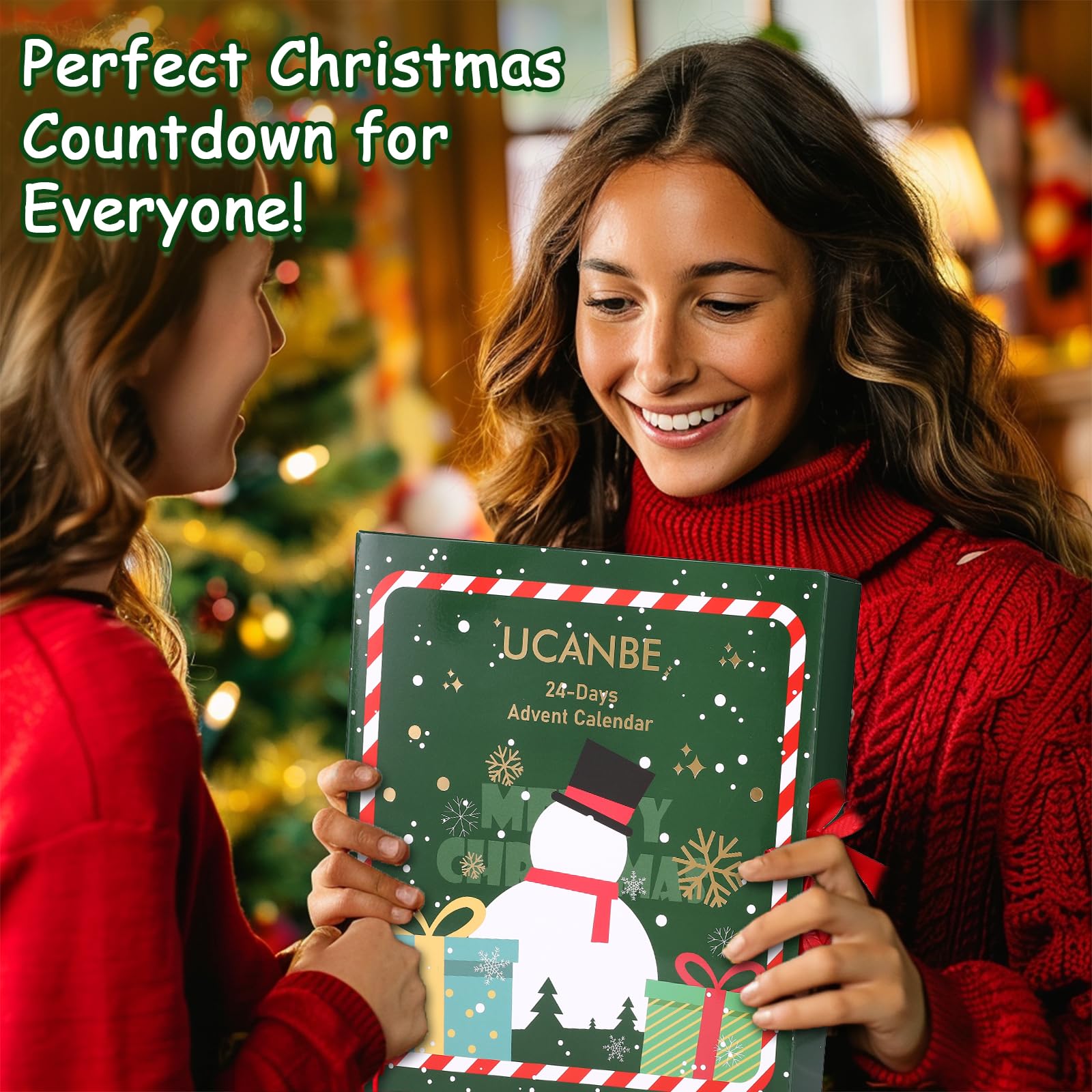 UCANBE Makeup Advent Calendar 2025 for Women Teens Girls, 24 Piece Christmas Holiday Gift Sets, Beauty & Cosmetic Surprises Countdown