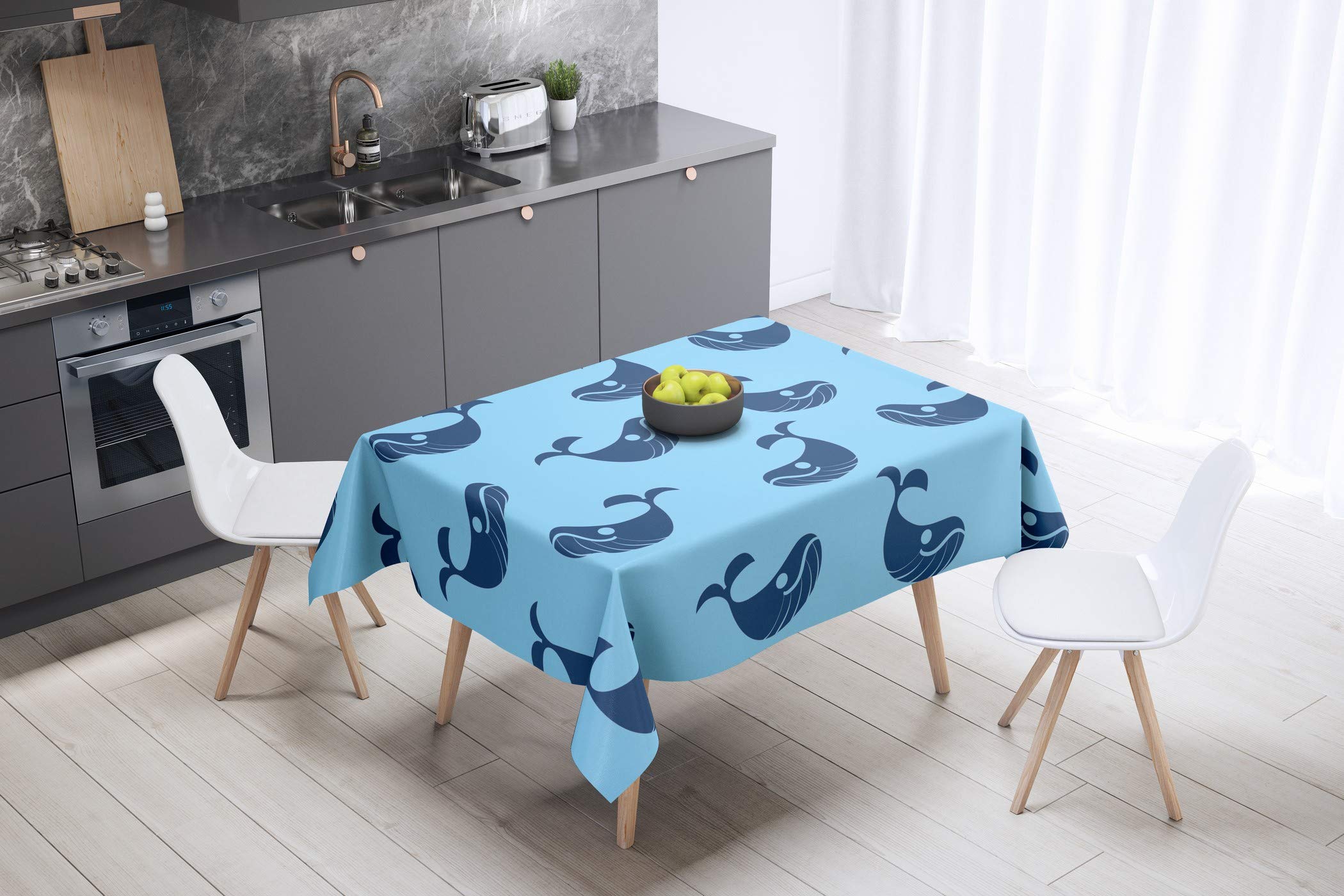 Bonamaison Kitchen Decoration, Tablecloth, 140cm x 140cm - Designed and Manufactured in Turkey