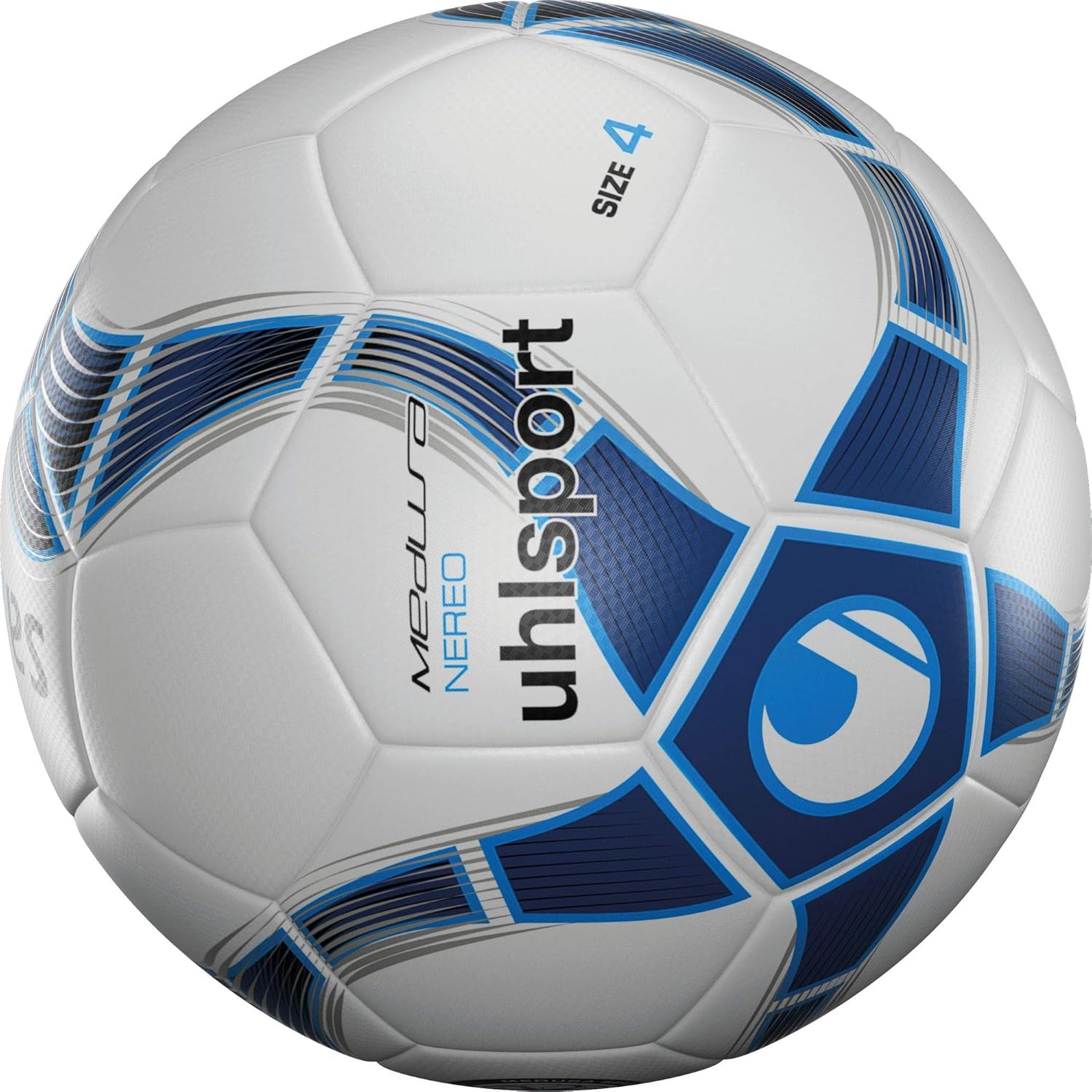 Uhlsport NEREO Balón fútbol, Adultos Unisex, Blanco Marino/Azul H ...