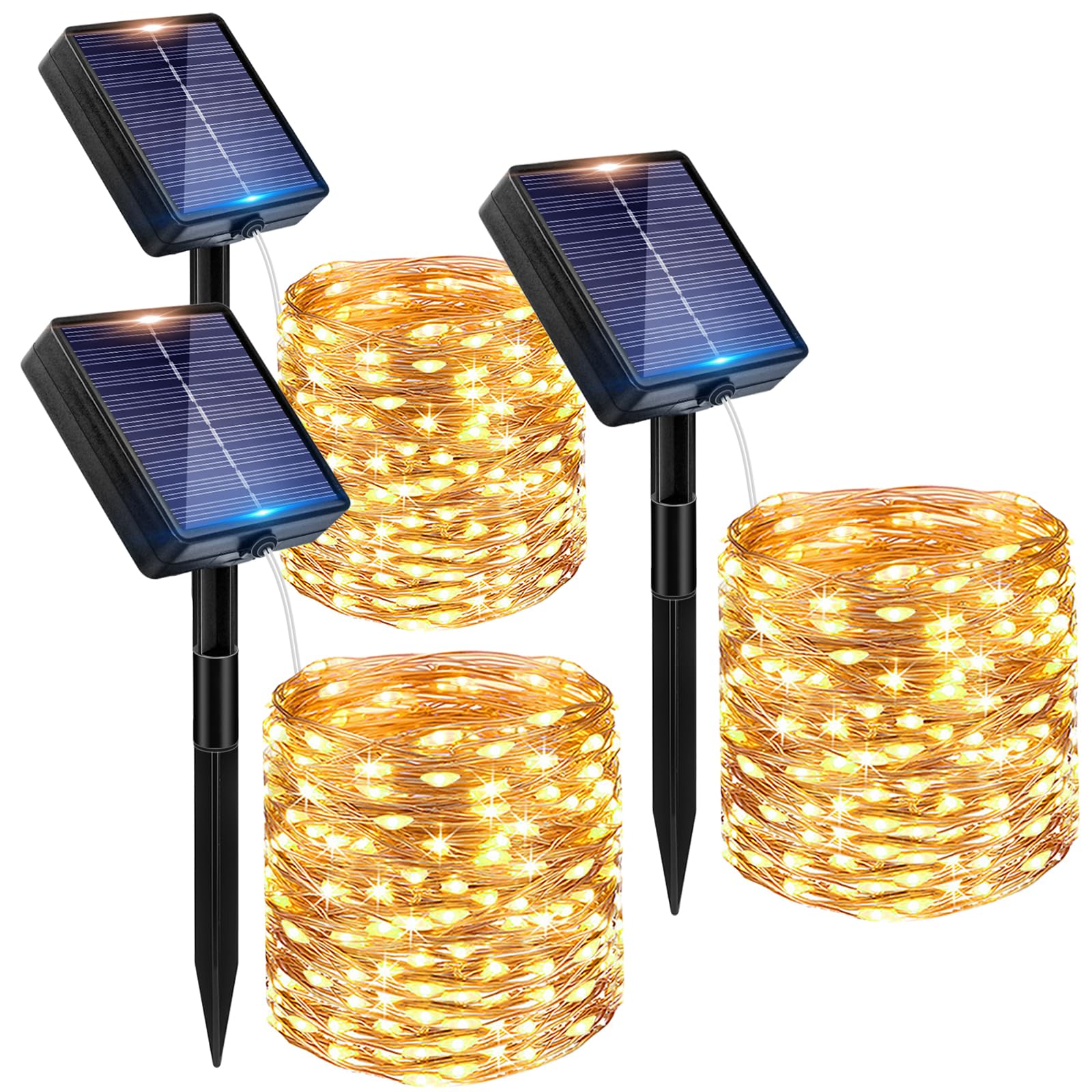 Peasur Solar String Lights Outdoor