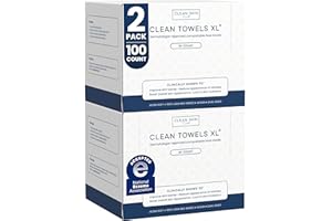 Clean Skin Club Clean Towels XL®, 100% USDA Biobased Face Towel, Disposable Face Towelette, Eczema Association Accepted, Make