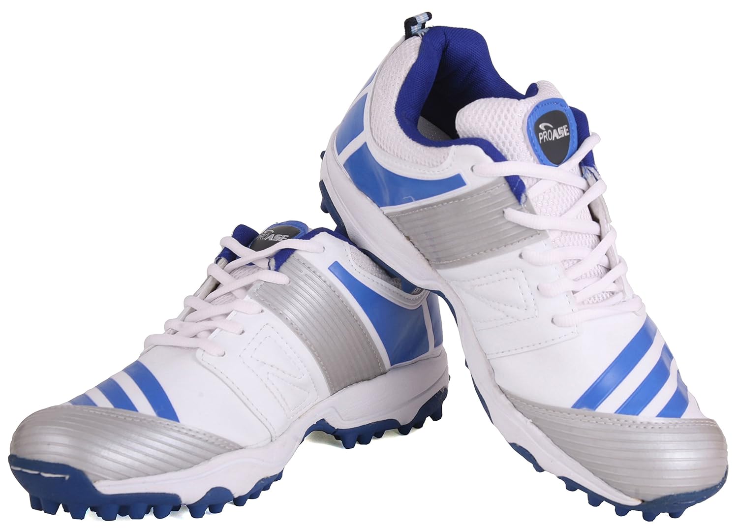 Buy PRO ASE White Blue Cricket Shoe (12 UK) at Amazon.in
