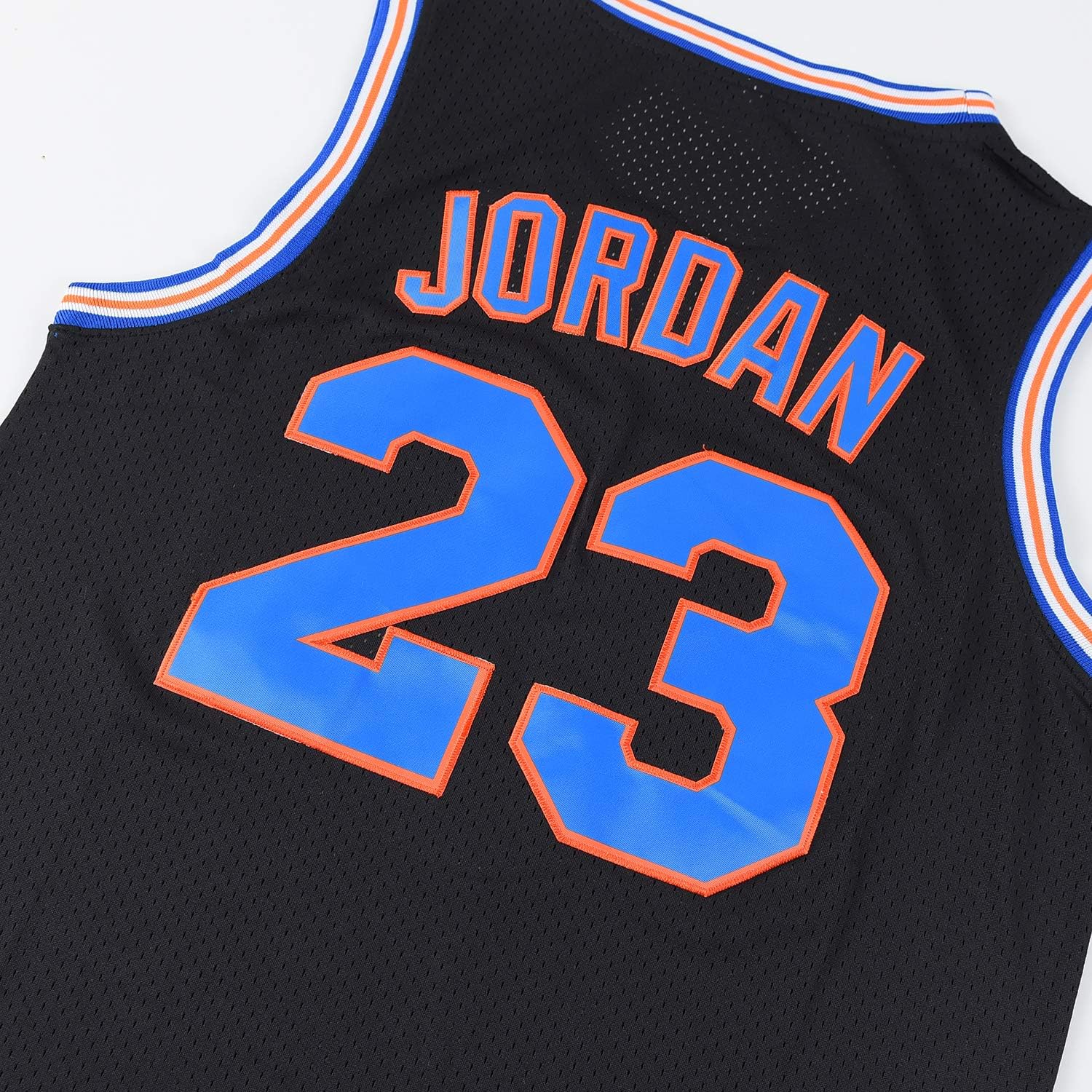 Lduk CL Youth 23# Movie Jerseys for Kids jam Space Jerseys Black/White/Blue: Clothing