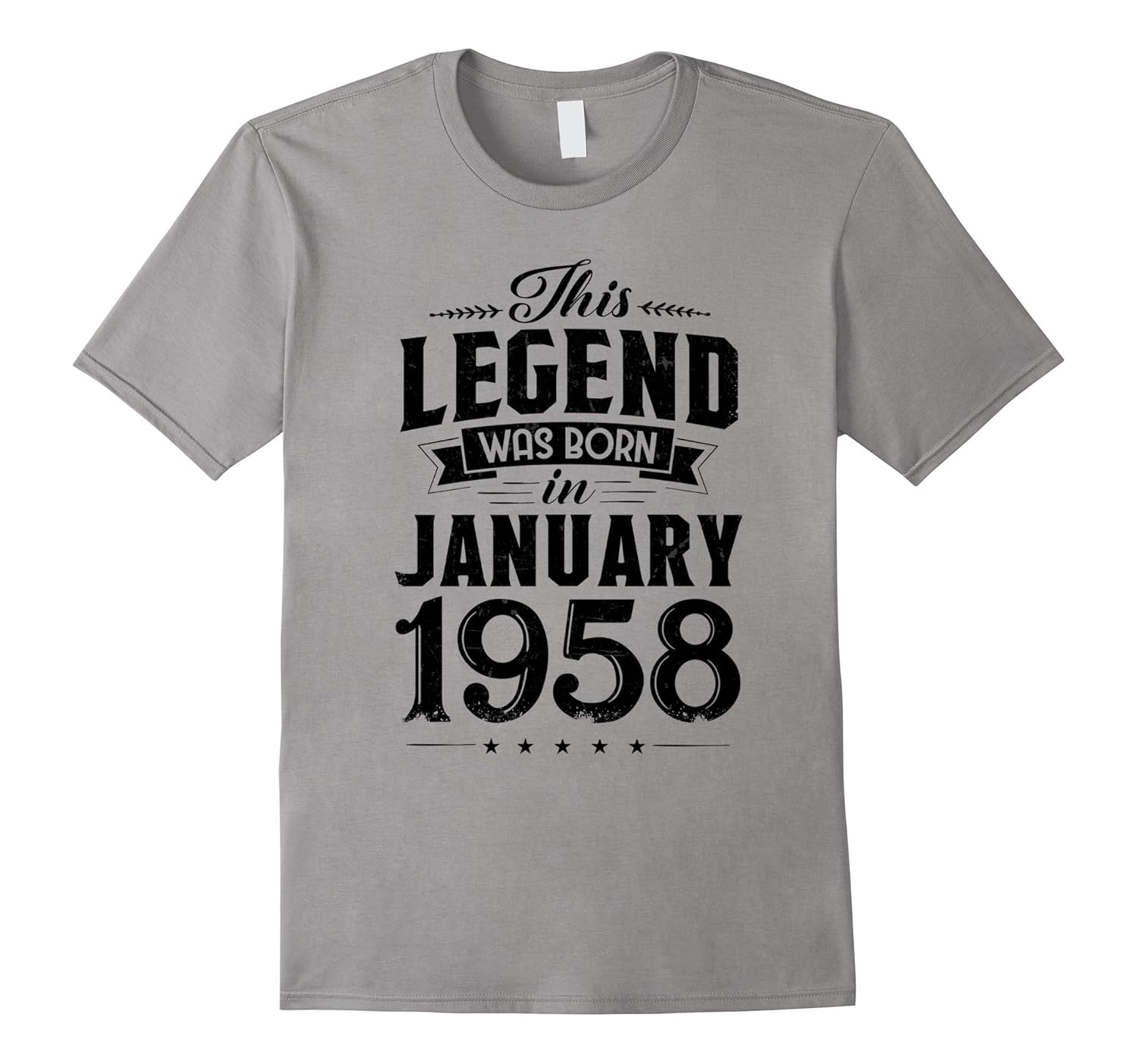 This Legend Was Born In January 1958 T-Shirt 60 Year Old-ANZ