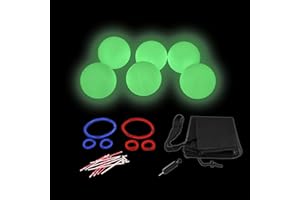 RUKKET SPORTS Rukket Dodgeball Set, Glow in The Dark Inflatable Playground Dodge Ball Gator Skin Game for All Ages, Bouncy Kick, Foursquare, with Bag & Air Pump