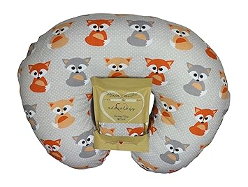 Amazon Com Nursing Pillow Slipcover Baby Gray Foxes Design