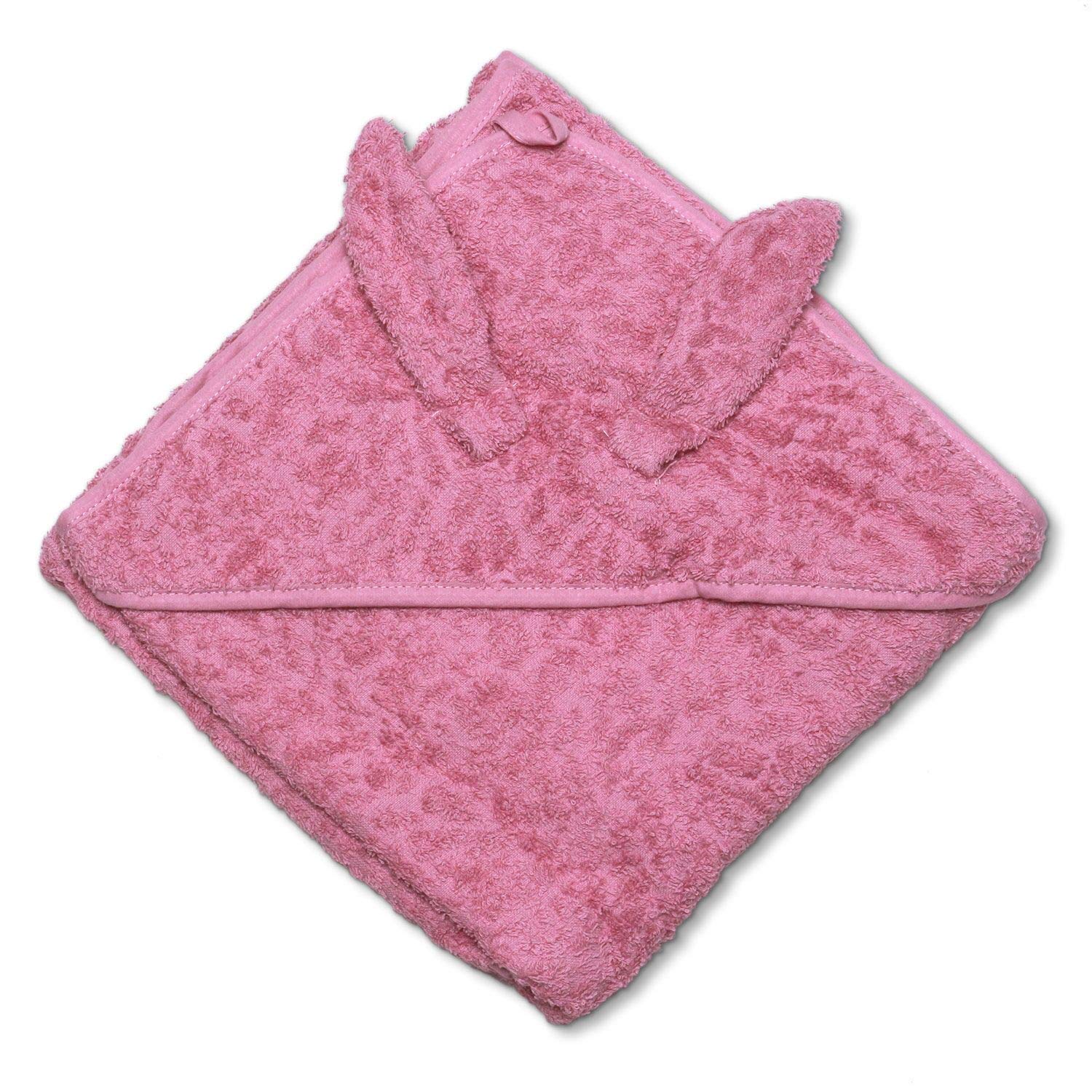 PIPPI Baby Organic Hooded Towel Swimwear Cover Up, Beere, 83x83