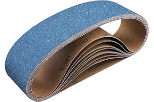 Shineboc 8-Piece 4 x 36 Inch 60 Grit Zirconia Sanding Belts, Heavy Duty Long-lasting Sanding Bands for Belt Sander, Rust Paint Removal, Wood Metal Grinding and Finishing