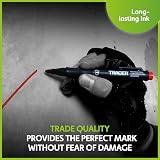 Tracer Clog-Free Construction Marker Kit with Site Holster Black Blue Red view 6