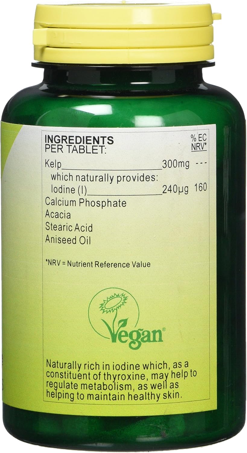 Health Plus Kelp 300mg Body Shape Plant Supplement - 250 Tablets, Unflavoured - Image 4