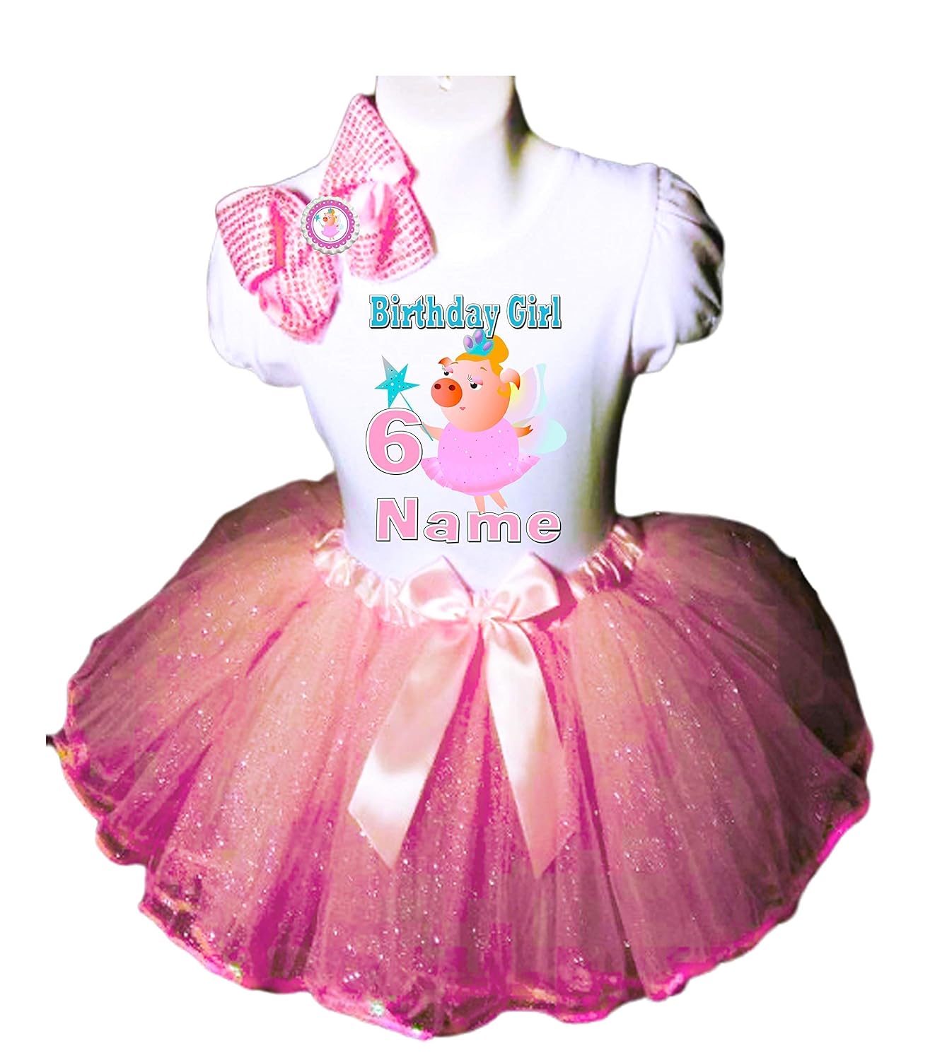 Clothing Girls Clothing Peppa Pig Ribbon Tutu Outfit Peppa Pig Tutu Peppa Pig Outfit