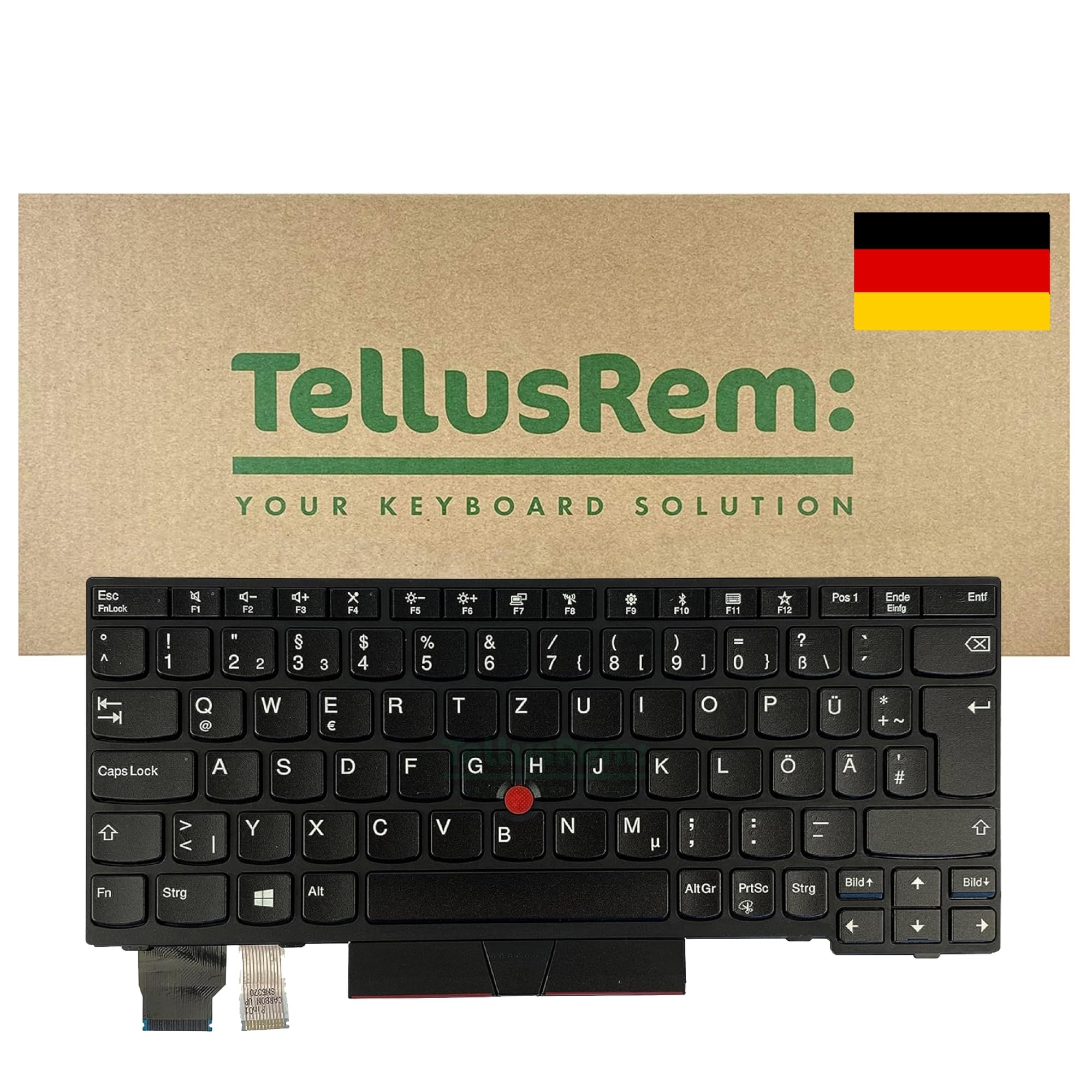 replacement German non-backlit keyboard for Lenovo Thinkpad X280 X390 X395