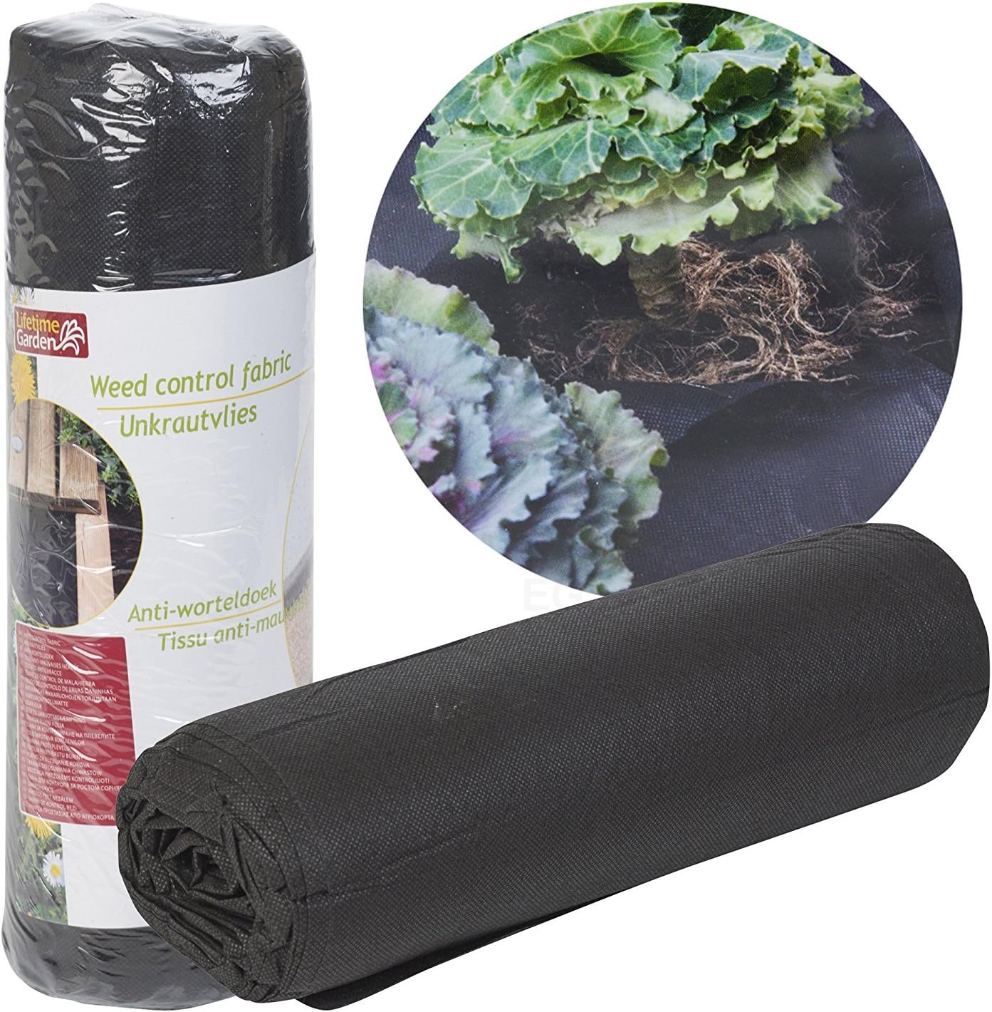 8 x 1.2M Weed Control Fabric Blanket Ground Cover Membrane Garden