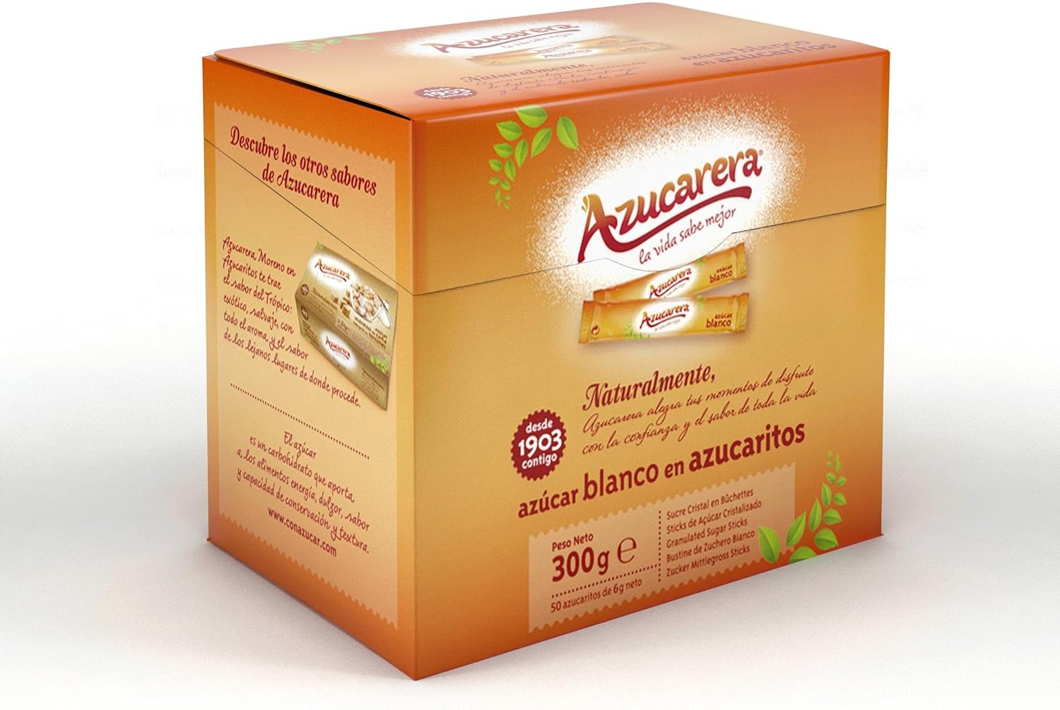 AZUCARERA azúcar blanco en azucaritos caja 300 gr: Amazon.es: Alimentación y bebidas