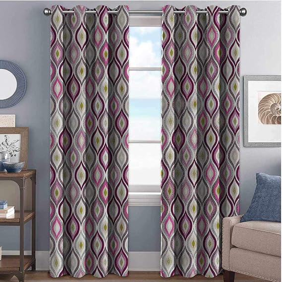 Amazon.com: Annery Magenta Blackout Curtains - Gasket Insulation
