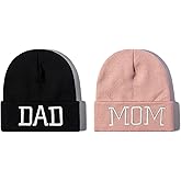 Enodtter Mr Mrs Grandpa Grandma Dad Mom Hubby Wifey Beanie Hats