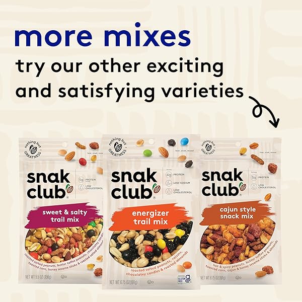 SNAK CLUB YOGURT TRAIL MIX WITH RAISINS, PEANUTS, DRIED DATES, YOGURT CHIPS, CASHEWS, AND ALMONDS, GLUTEN-FREE AND KOSHER SNACK, 14 OZ RESEALABLE BAG