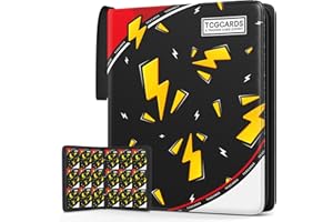 YIFAN Trading Card Binder 9 Pocket,Card Binder 900 Pockets,Card Book Holder Cards with 50 Removable Sleeves,3-Ring Zip Design MTG/TCG/Sport Collectible Trading Card Albums Gifts for Boys and Girls (Black)
