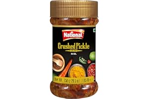 National Foods Crushed Pickle 26.50 oz (750g) Sour & Spicy Traditional South Asian Relish | Zesty & Tangy Achaar | Plastic Ja