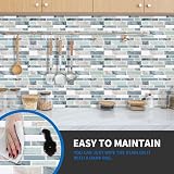 MOONFUN 3D Waterproof Peel and Stick Wall Tiles 12x12 Sage Green 10-Sheet view 2