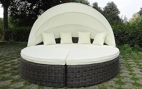 Baidani 10b00018 Gartenmöbel XXL Sonneninsel Island, grau