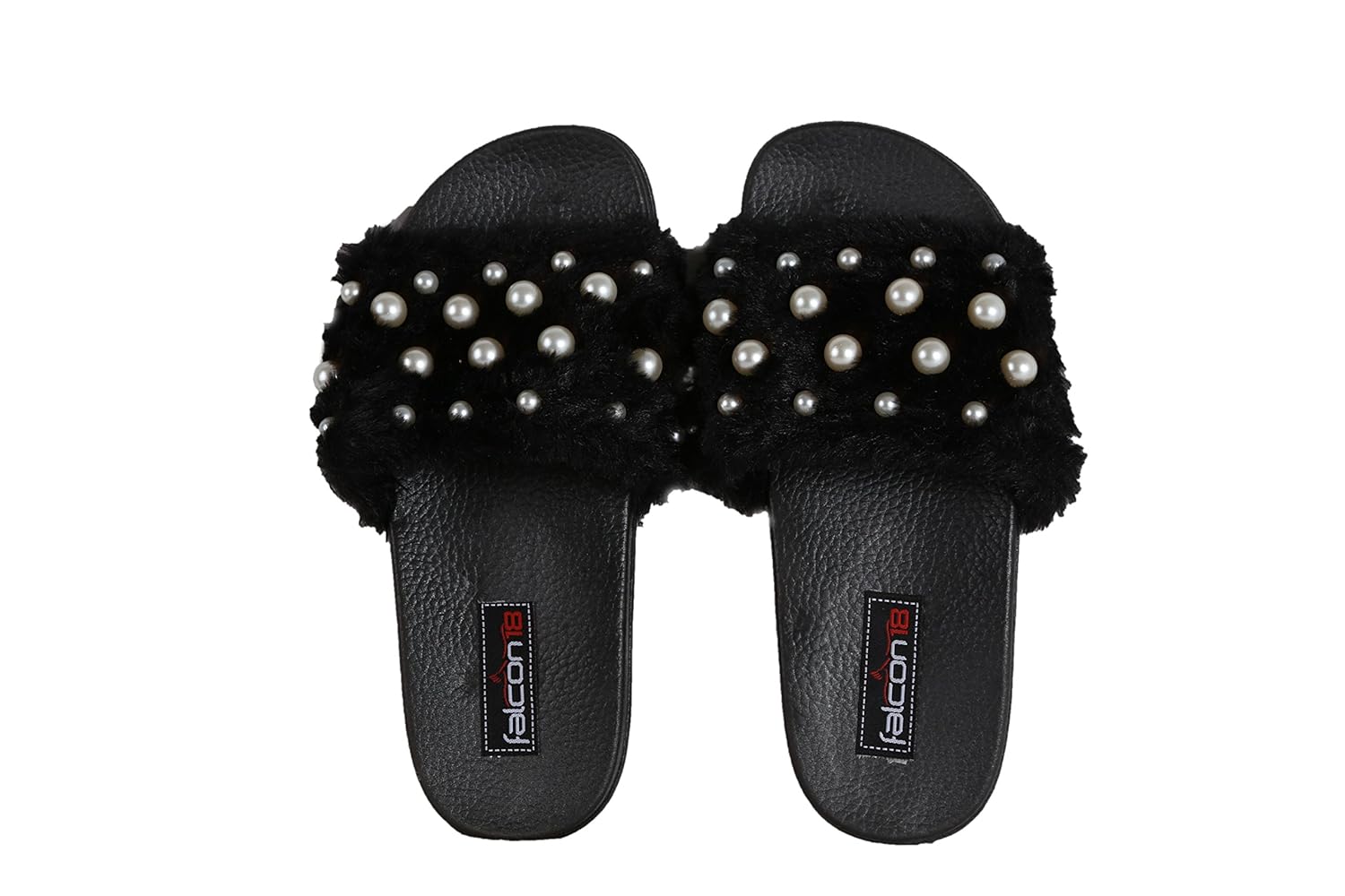 falcon18 women's casual soft furr slippers and flip flop