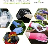 SHOWA Floreo 370 Gardening Gloves 4 Pairs Multicolor Nitrile Coated view 8